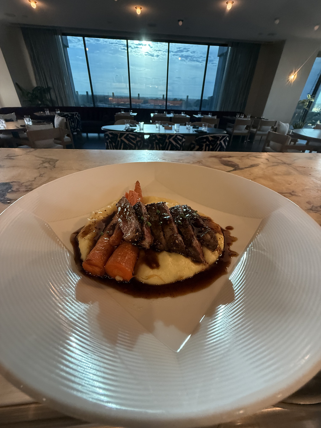 Seared Strip & Polenta